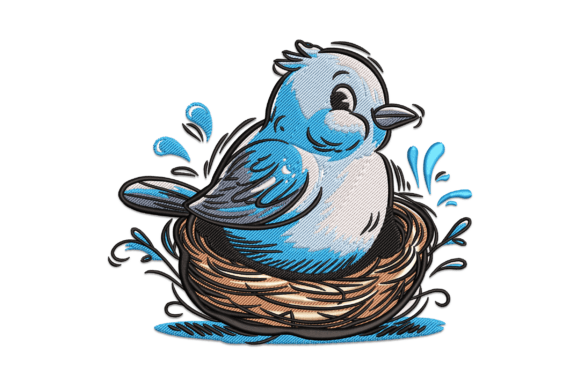 Bird in Nest Embroidery Design Review