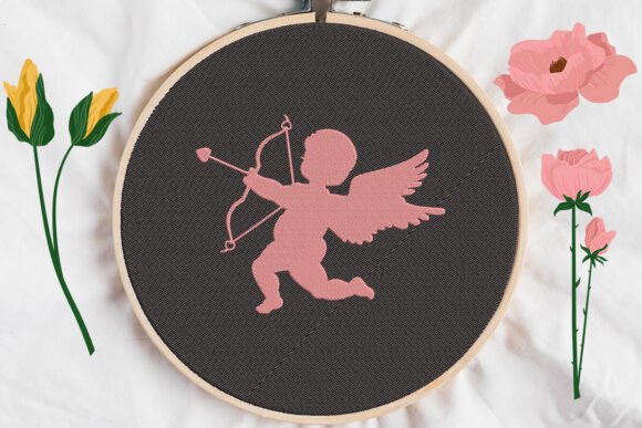 Cupid: A Charming Embroidery Design for Meaningful Handmade Gifts