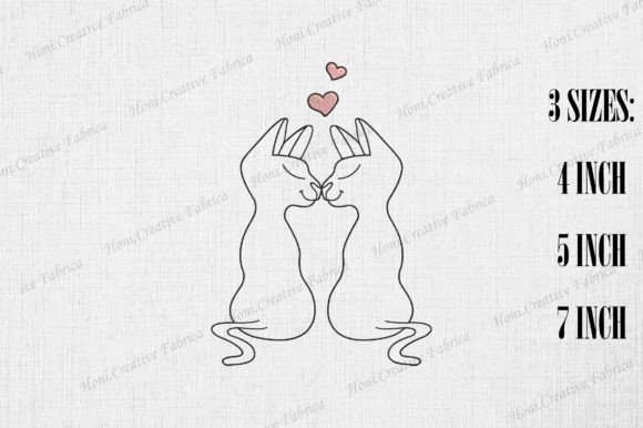 Cute Love Cat Couple Valentine’s Day