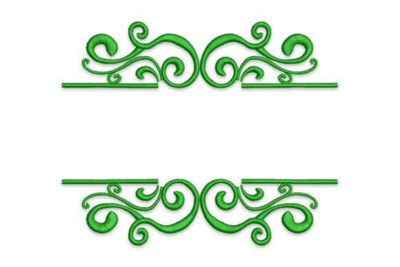 Green Plant Flora Ornament Border