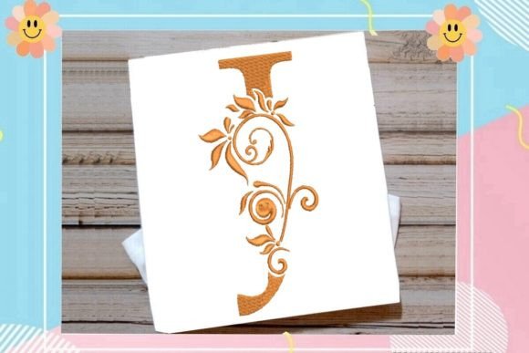 J Beautiful Monogram Letter