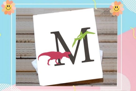 M Letter Dino Delight Alphabet
