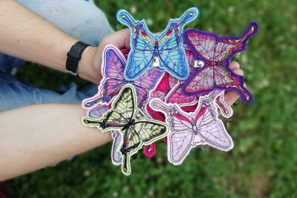 Machaon Butterfly Embroidery Design