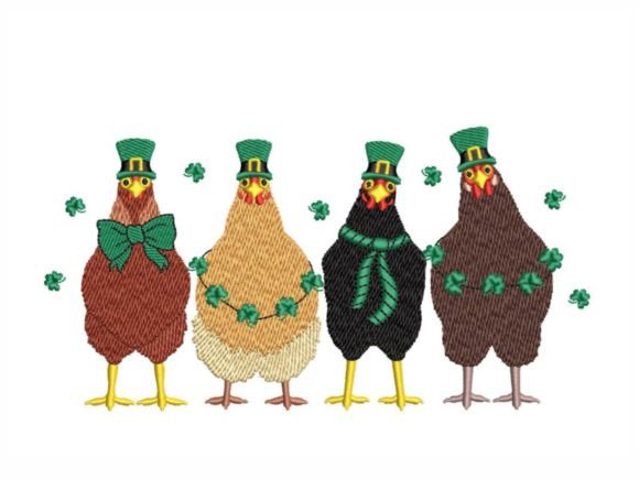 St.Patricks Day Chickens