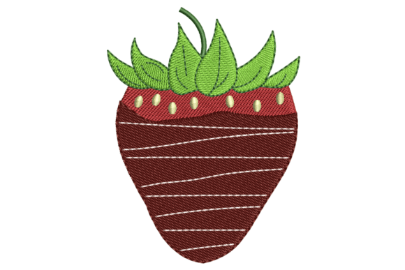 Stripy Chocolate Covered Strawberry
