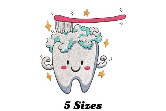 Tooth and Brush: A Playful, Gift-Ready Embroidery Design